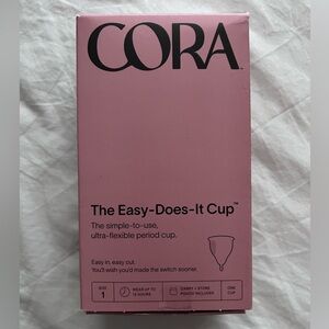New in Box - Cora Menstrual Period Cup - Size 1